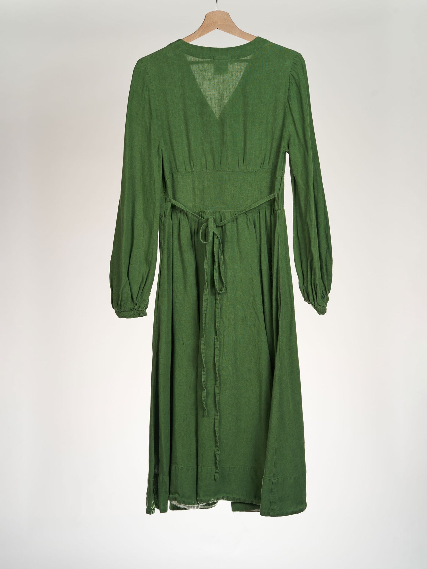 Spring Green, Long Sleeve, Diane Dress