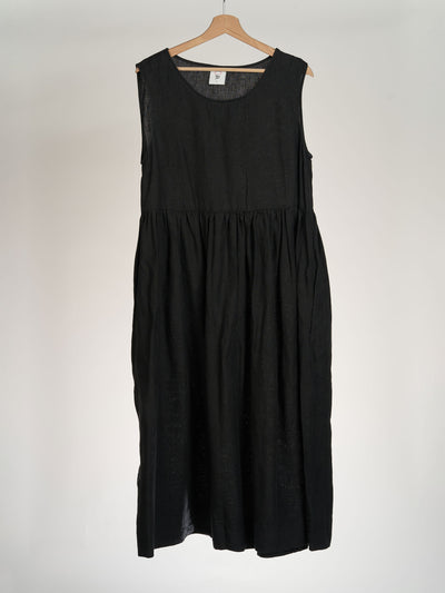 Black Pansy, Smock Dress, Sleeveless