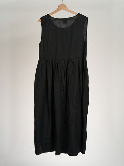 Black Pansy, Smock Dress, Sleeveless