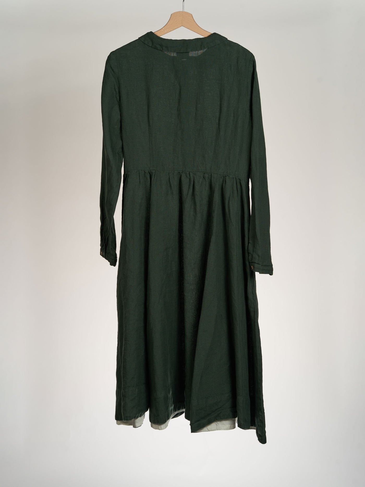 Evergreen, Long Sleeve, Classic Dress