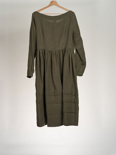 Pine Green, Eyre Dress, Long Sleeve