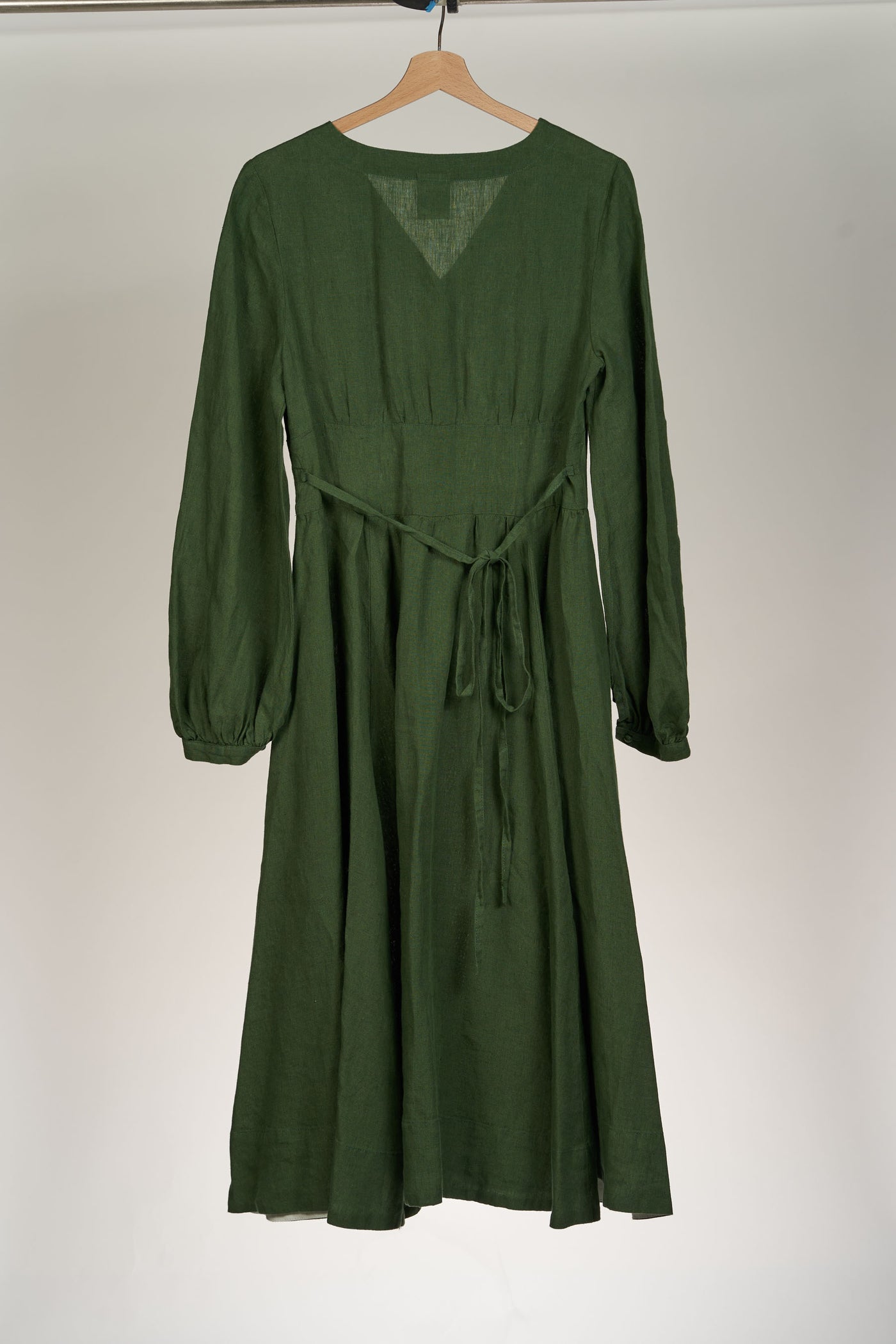 Diane Dress, Long Sleeves, Emerald Green