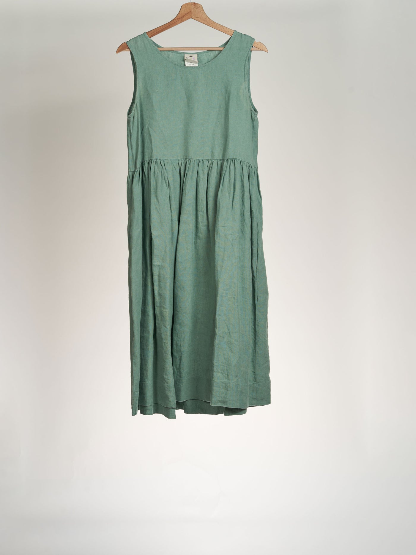 Smock Dress, Sleeveless, Mint Tea