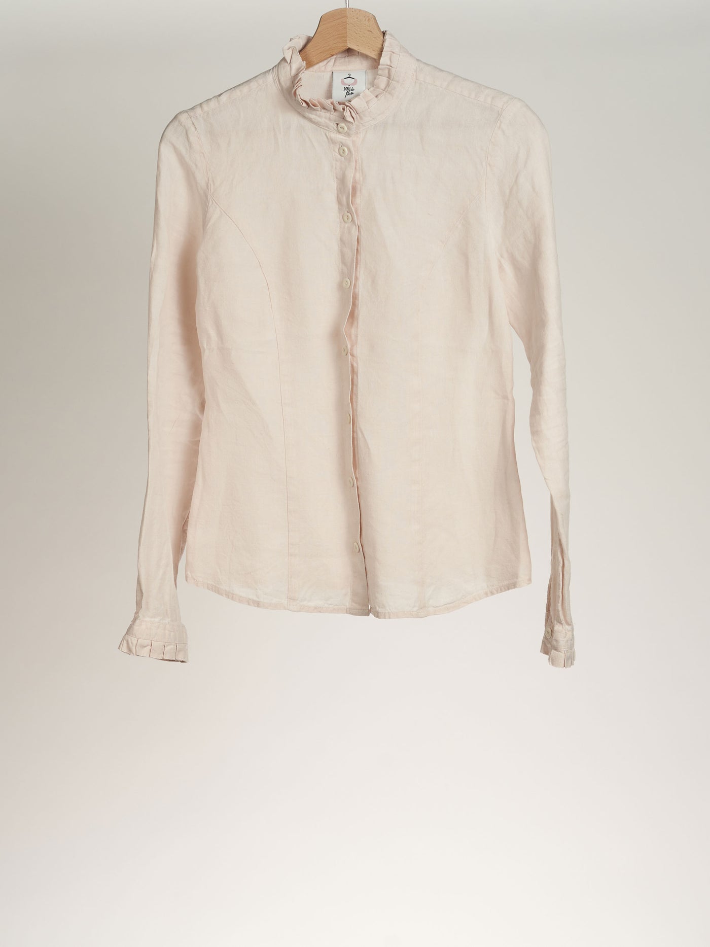 Seashell White Emily Shirt, Long Sleeve