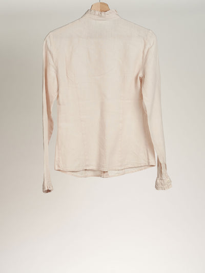 Seashell White Emily Shirt, Long Sleeve