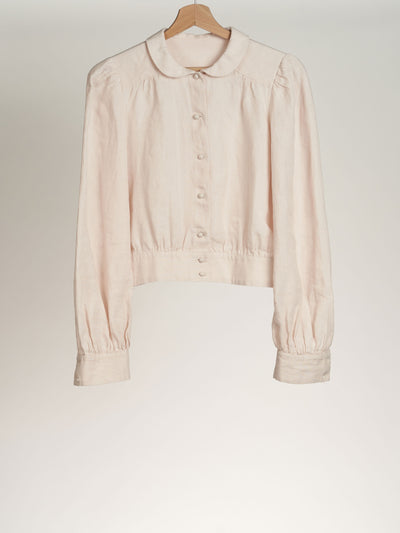 Long Sleeve Leonor Shirt, Seashell White