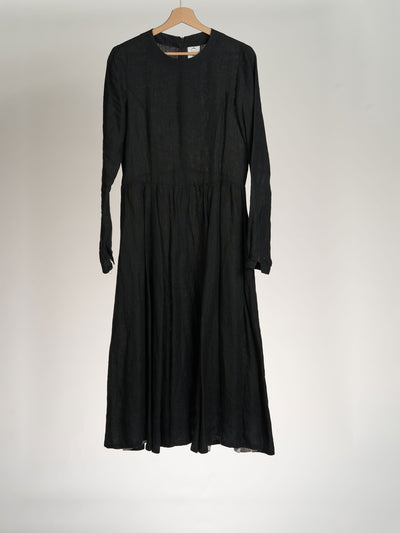 Black Pansy, Long Sleeve, Mary Dress