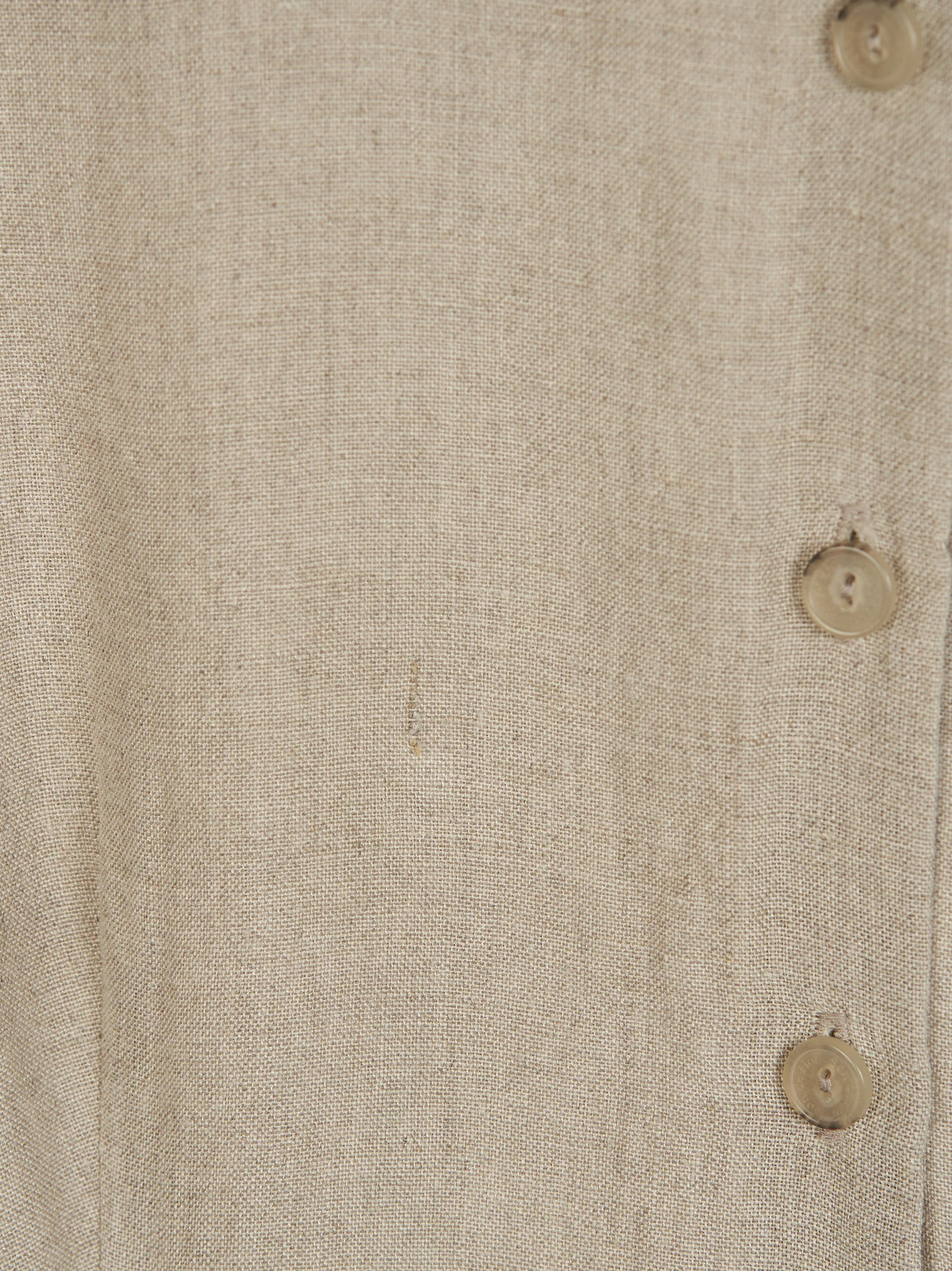 Classic Dress, Long Sleeves, Natural Linen