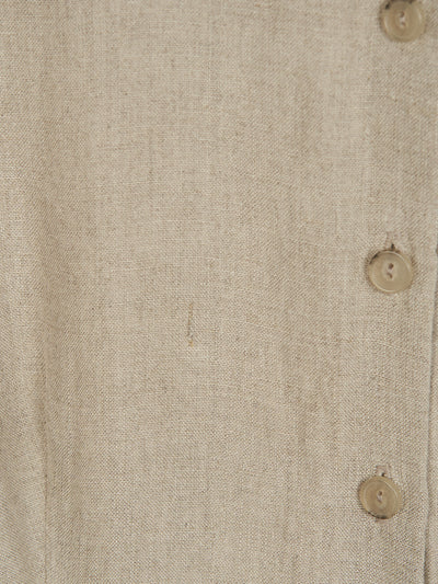 Classic Dress, Long Sleeves, Natural Linen