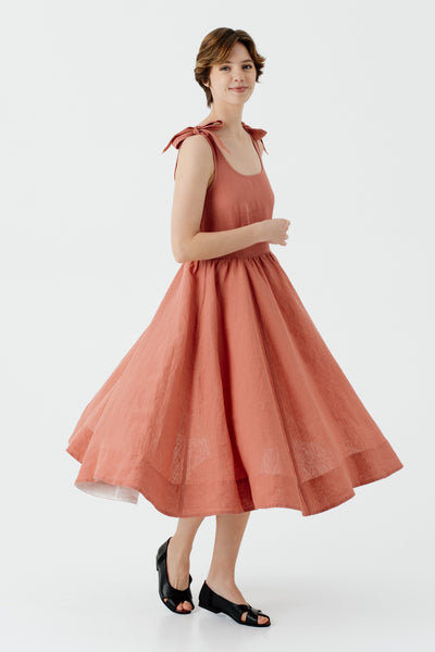 Amelia Dress, Sleeveless, Vintage Pink