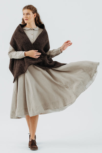 Tilda Shawl, Wool#color_autumn-brown