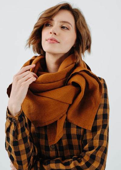 Palisandra Scarf, Warm Brown