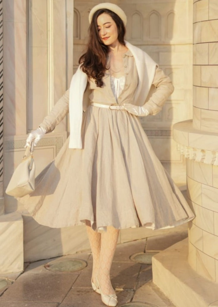 Vintage clearance linen dresses