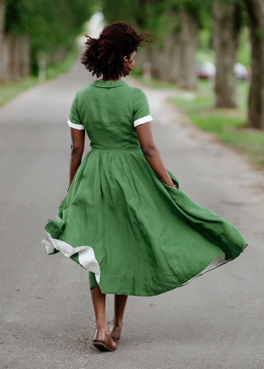 Classic Dress, Short Sleeve#color_spring-green