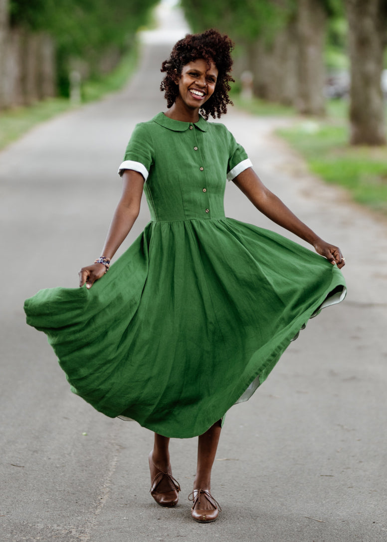 Classic Dress, Short Sleeve#color_spring-green