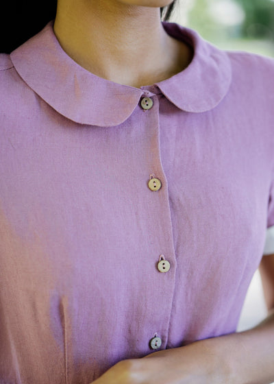 Classic Dress, Short Sleeve, Phlox Purple