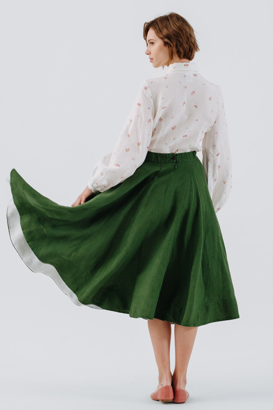 Classic Skirt, Emerald Green