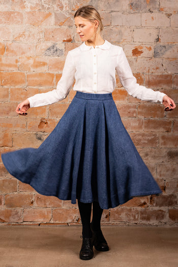 Classic Skirt, Twill Linen