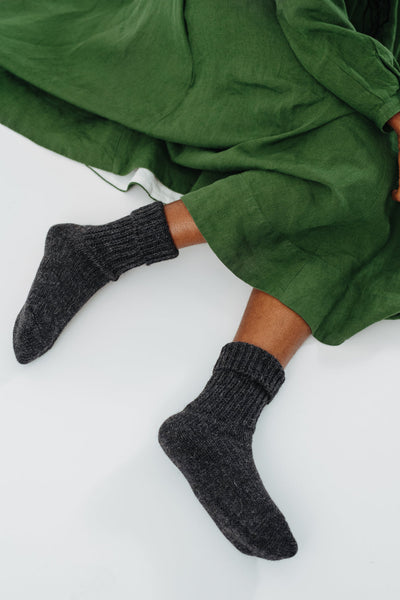 Cottage Socks, Merino Wool#color_dark-grey