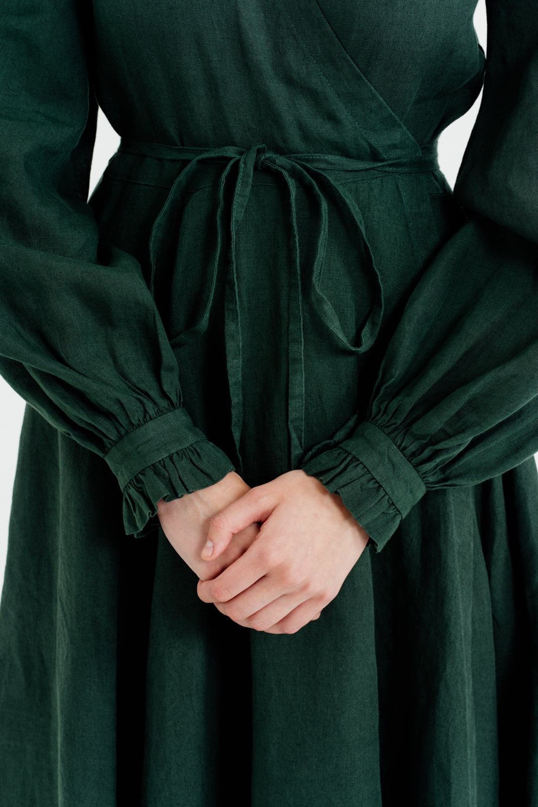 Darcy Dress, Long Sleeve, Evergreen | Son de Flor