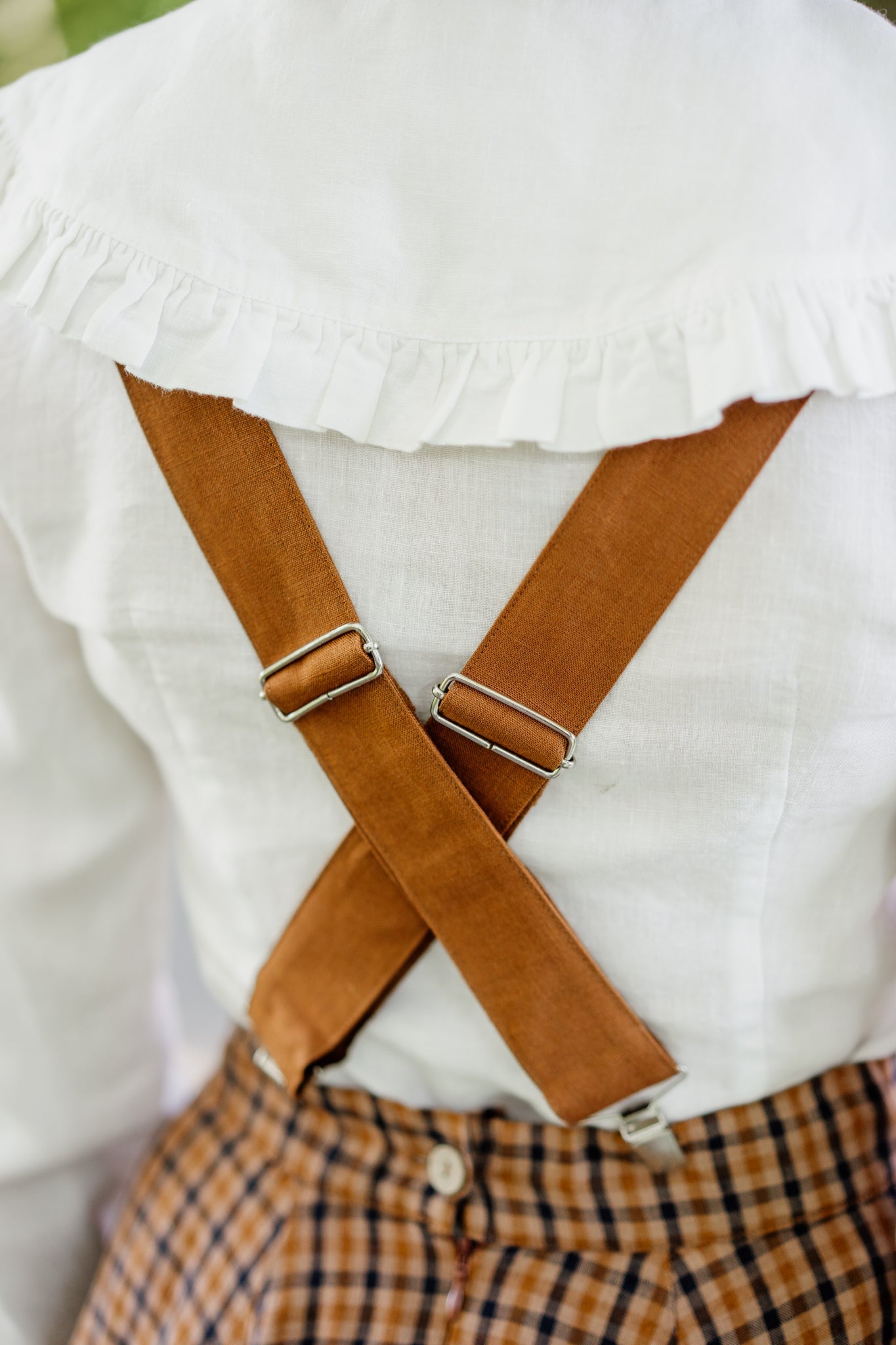 Suspenders, Linen#color_warm-brown