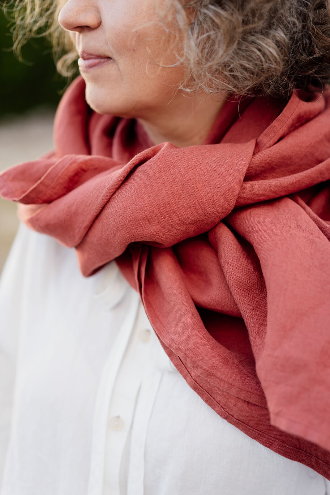 Palisandra Scarf, Dark Rose