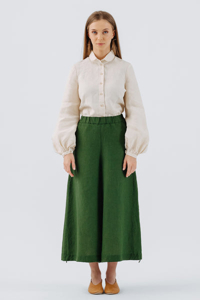 Midi Charlotte Trousers, Emerald Green#color_emerald-green