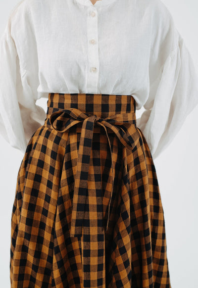 Ribbon Belt, Brown Checkers