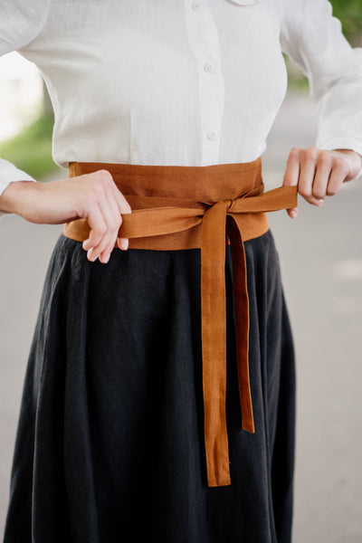 Ribbon Belt, Warm Brown