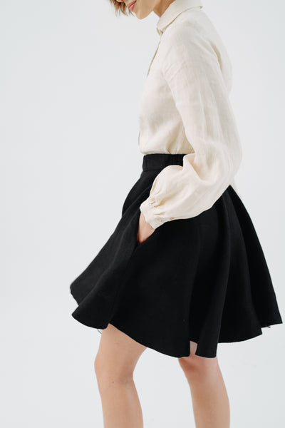 Mini Classic Skirt, Twill Linen