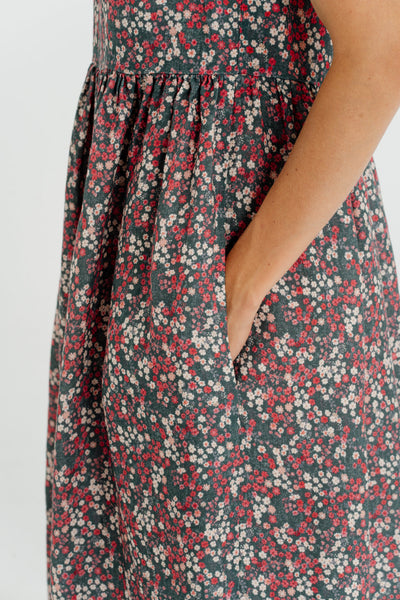 Smock Dress, Sleeveless, Ditsy Floral