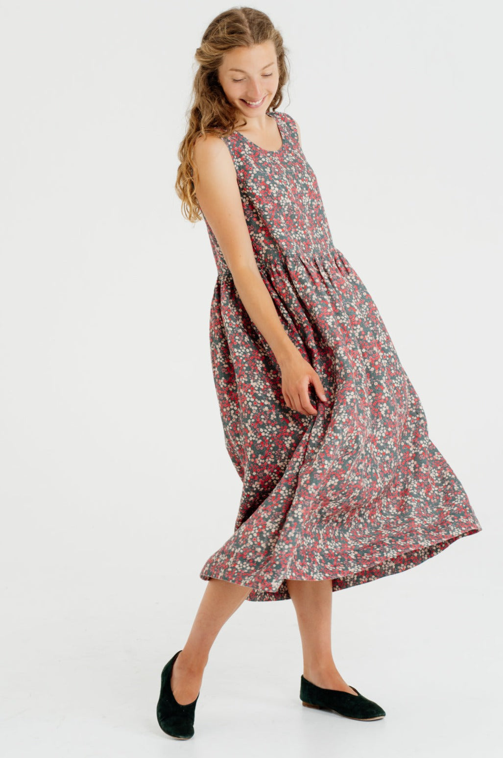 Smock Dress, Sleeveless, Ditsy Floral#color_ditsy-floral