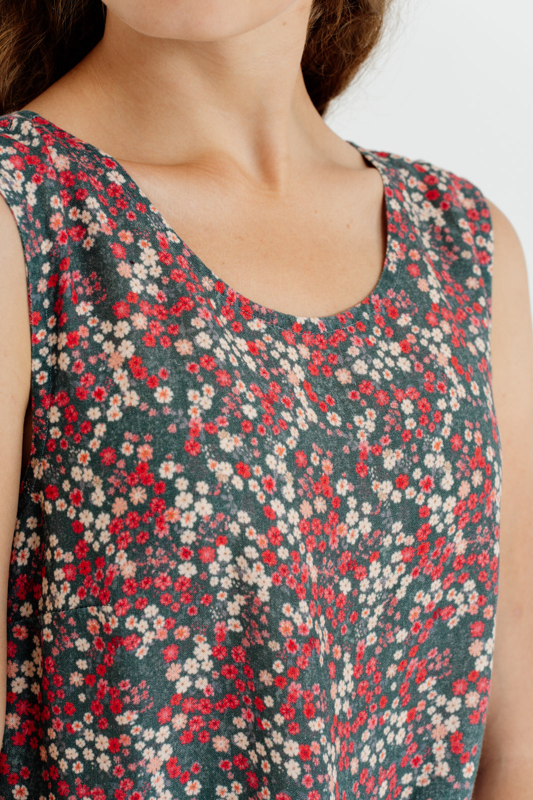 Smock Dress, Sleeveless, Ditsy Floral