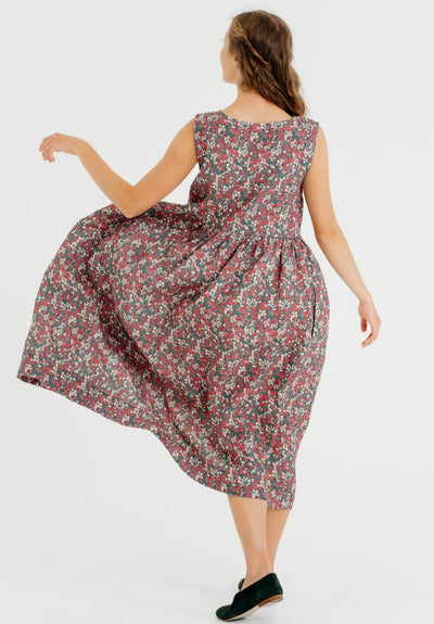 Smock Dress, Sleeveless, Ditsy Floral