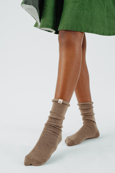 CALZEDONIA Knee High Socks in Brown | ABOUT YOU