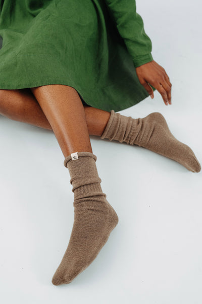 Socks, Merino Wool#color_camel-brown