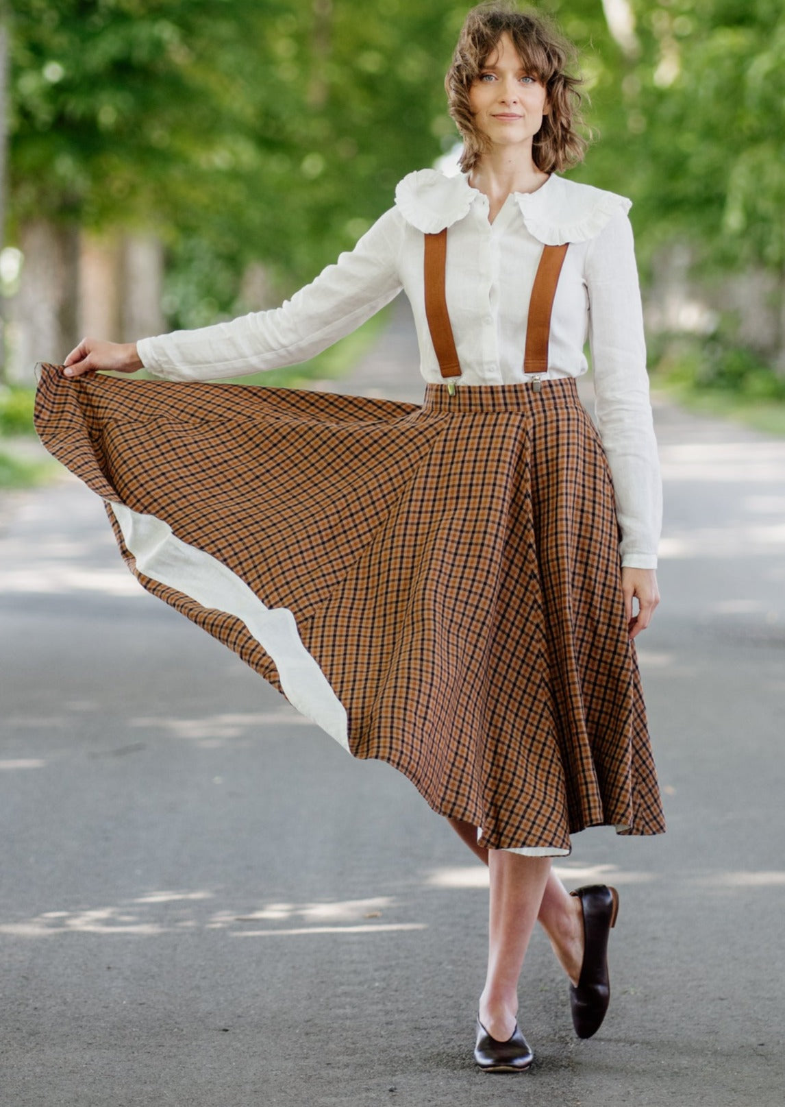 Suspenders, Warm Brown