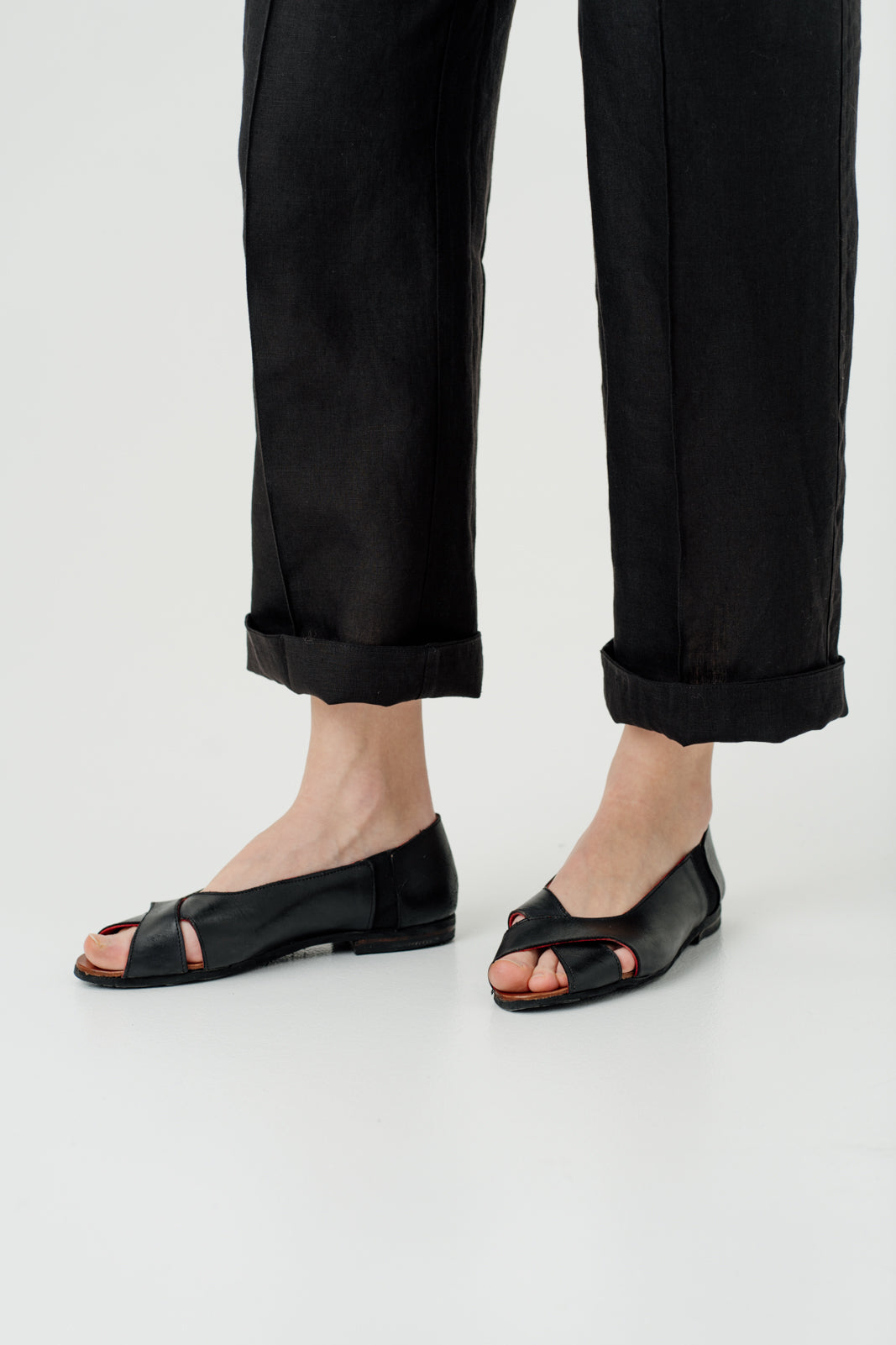 Stella Trousers, Black Pansy