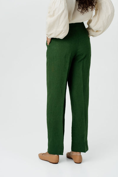 Stella Trousers, Emerald Green