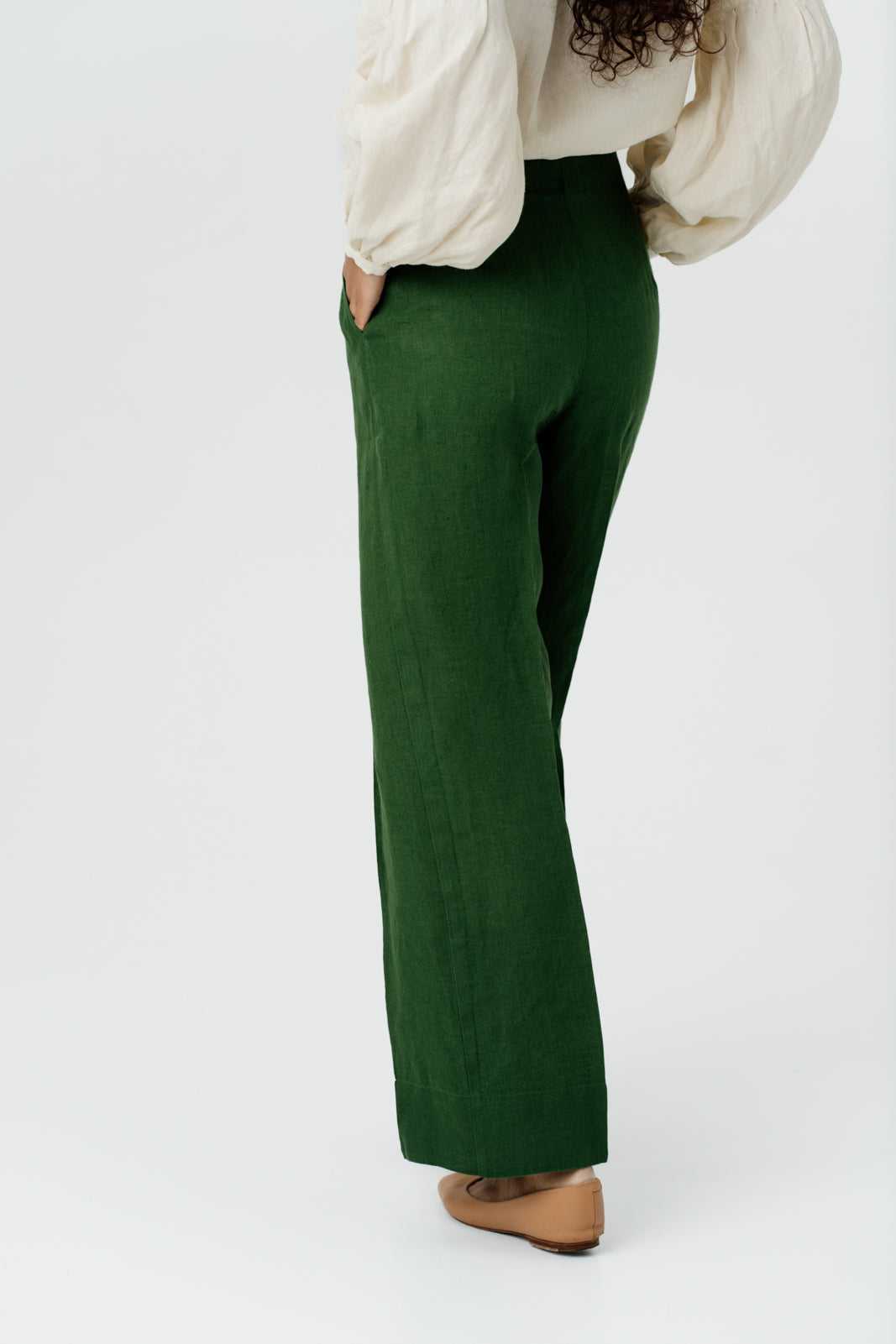 Stella Trousers, Emerald Green