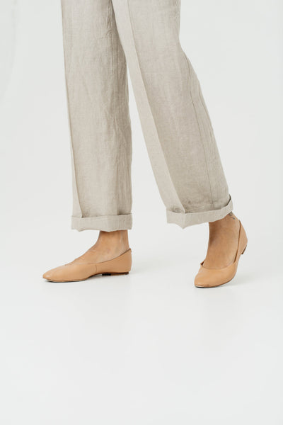 Stella Trousers, Natural Linen