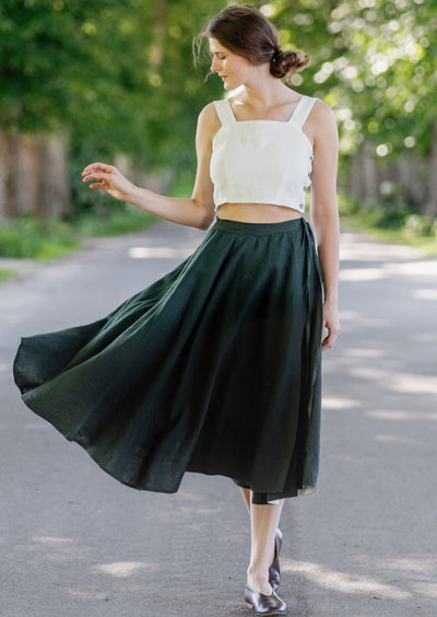 Wrap Skirt, Evergreen#color_evergreen