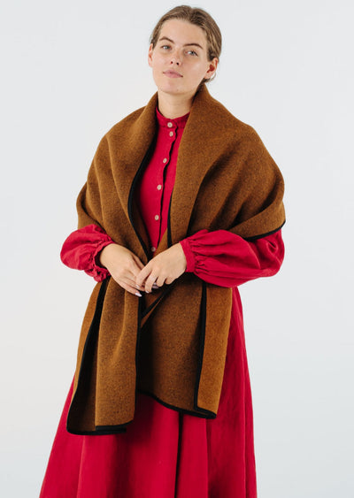 Wrap Scarf, Wool#color_warm-brown