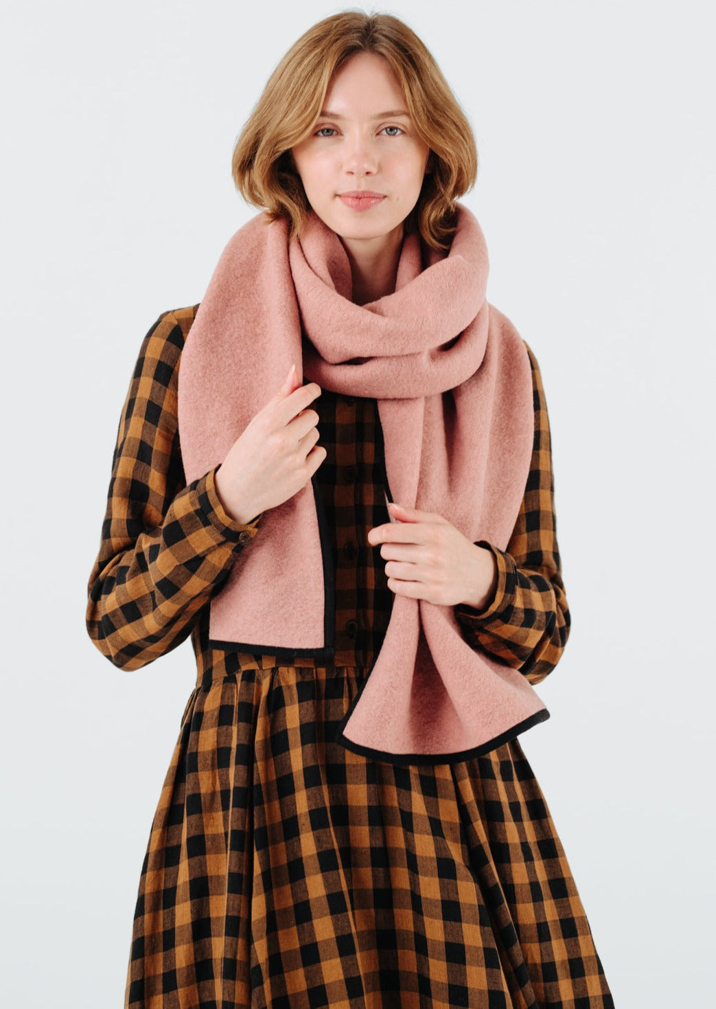 Wrap Scarf, Wool#color_pink