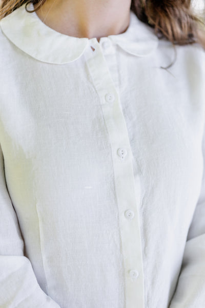 Classic Shirt, Long Sleeve - Son de Flor#color_white-magnolia