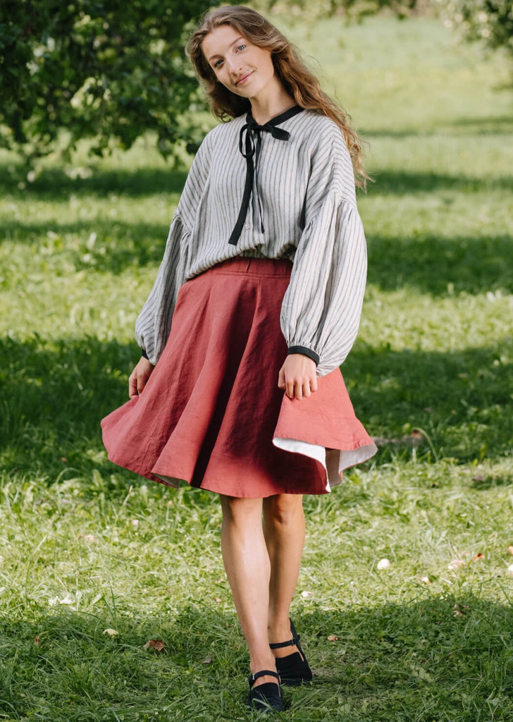 Mini Classic Skirt, Dark Rose | Son de Flor